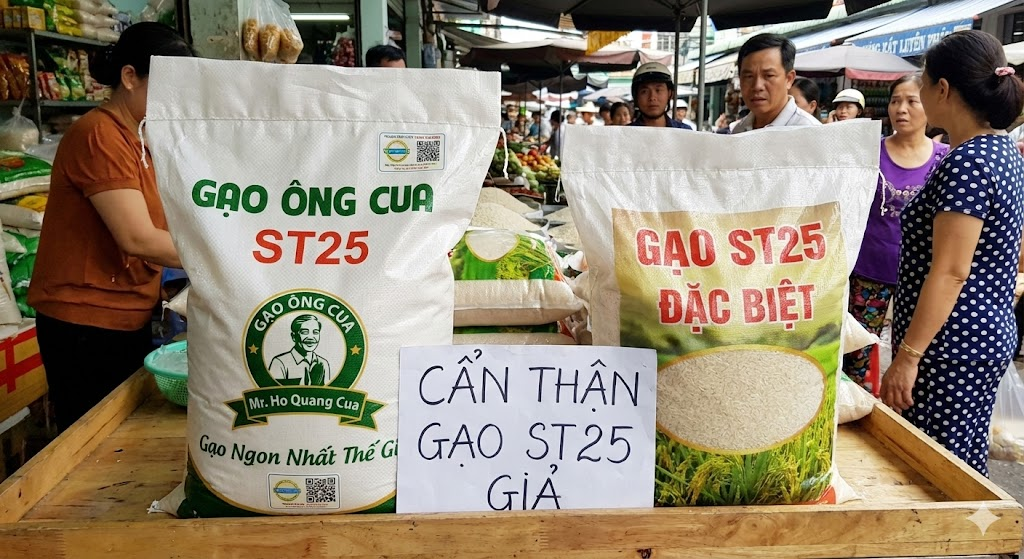Cẩn Thận Gạo ST25 Giả